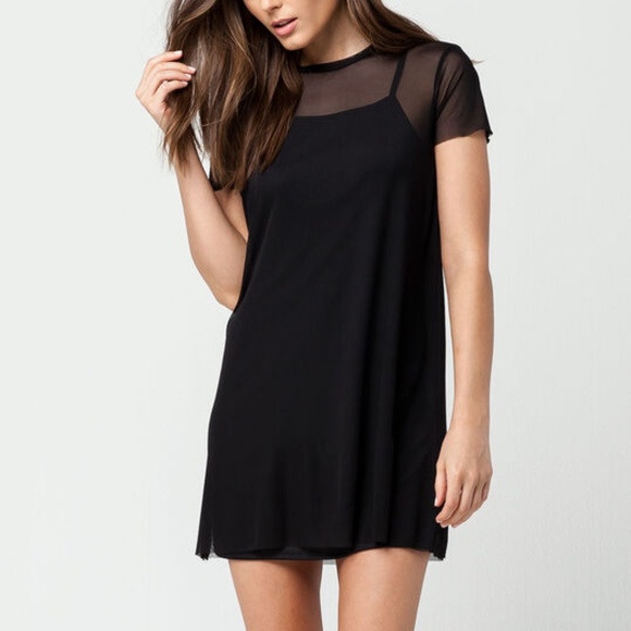 Mesh T-shirt Dress - Picture 2 of 7
